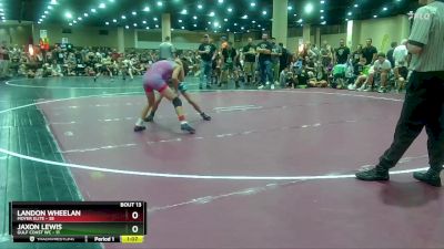 90 lbs Round 4 (8 Team) - Landon Wheelan, Moyer Elite vs Jaxon Lewis, Gulf Coast WC