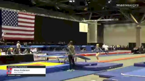 Maya Anderson - Double Mini Trampoline, Miss Maria's - 2021 USA Gymnastics Championships