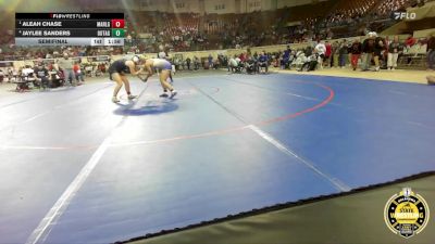 G5A-170 lbs Semifinal - Aleah Chase, Marlow-Girls vs Jaylee Sanders, Oologah-Talala-Girls