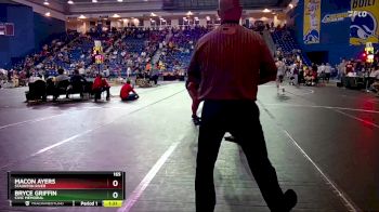 165 lbs Champ. Round 3 - Macon Ayers, Staunton River vs BRYCE GRIFFIN, Civic Memorial