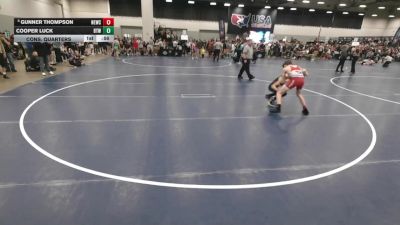 105 lbs Cons. Quarters - Cooper Luck, Burnett Trained Wrestling vs Gunner Thompson, Nebraska Elite Wrestling Club