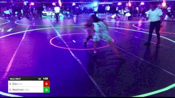 144 lbs Semifinal - Allen Diaz, Lexington vs Grayson Woolman, Legacy Boltz WC