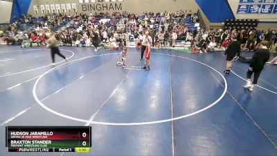 73 lbs Quarterfinal - Braxton Stander, Fremont Wrestling Club vs Hudson Jaramillo, Uintah Jr High Wrestling