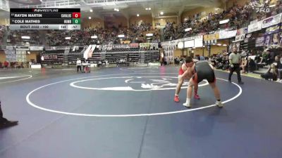 190 lbs Cons. Round 3 - Raydn Martin, Caney Valley Hs vs Cole Mathes, Humbolt Hs