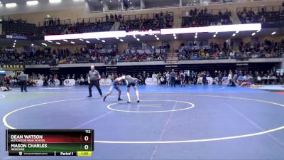 112 lbs Champ. Round 1 - Dean Watson, Hutchison High School vs Mason Charles, Akiachak