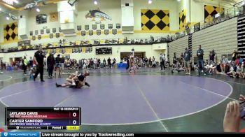 77 lbs Quarterfinal - Jayland Davis, The Fort Hammers Wrestling vs Carter Sanford, Contenders Wrestling Academy