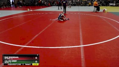 65 lbs Placement (4 Team) - Calvin Kirby, Bemidji vs Dax Romsdahl, St. James