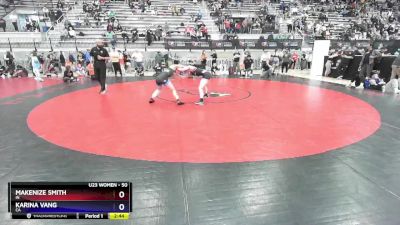 50 lbs Quarterfinal - Makenize Smith, IN vs Karina Vang, CA