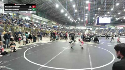 46 lbs Consolation - Makena Krueger, Athlos Wrestling vs Kempsey Conry, Pomona Elite
