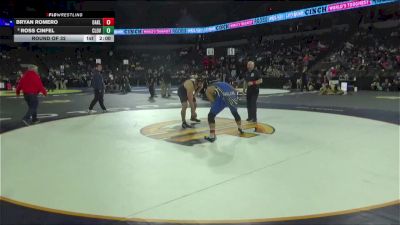 215 lbs Round Of 32 - Bryan Romero, Oakland (OS) vs Ross Cinfel, Clovis North (CS)