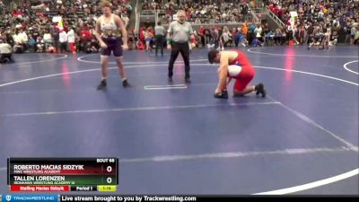 Round 1 - Roberto Macias Sidzyik, MWC Wrestling Academy vs Tallen Lorenzen, Ironhawk Wrestling Academy IA