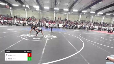 116 lbs 5th Place - Zariah Lopez, Montrose Elite vs SummerRain Atene, No Team