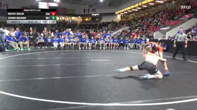 165 lbs Finals (1st & 3rd) - Maxx Solie, Jesup vs Owen Milder, Wilton