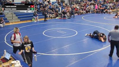 175 lbs Quarterfinal - Tristen Gibbs, Chautauqua Lake vs Keith Mixon, North Tonawanda