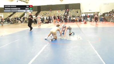 115-H lbs 2nd Place - Cayden Wadle, Yale Street vs Tristan Rosemeyer, Orchard South WC
