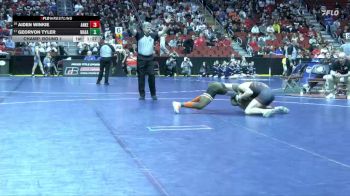 3A-138 lbs Champ. Round 1 - Georvon Tyler, Waterloo East vs Aiden Winkie, Ankeny