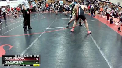 115-120 lbs Round 2 - Tanner Henderson, Palmyra Youth Wrestling Club vs McClain Hardesty, Columbia Wrestling Club