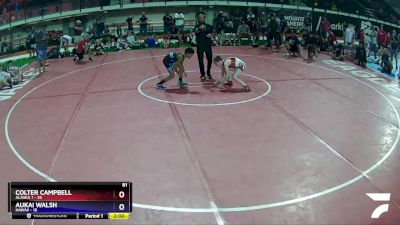 81 lbs Round 3 (8 Team) - Colter Campbell, Alaska 1 vs Aukai Walsh, Hawaii