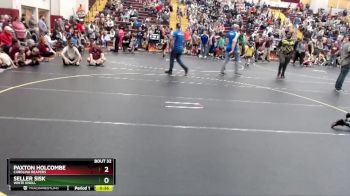 61 lbs Quarterfinal - Paxton Holcombe, Carolina Reapers vs Seller Sisk, White Knoll