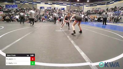 98-105 lbs Semifinal - Rowdie Peck, Hinton Takedown Club vs Chloe Kelly, Hennessey Takedown Club