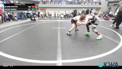 67-70 lbs Quarterfinal - Blaine Horton, Disciple Wrestling vs Mateo Sierra, OKC Saints Wrestling