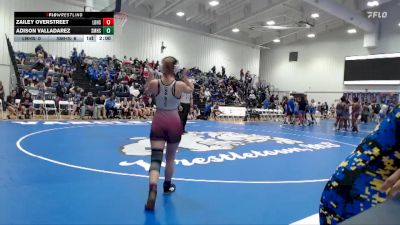 114 lbs Semis & 1st Wb (8 Team) - Zailey Overstreet, Long Beach vs Adison Valladarez, St. Martin High School Girls