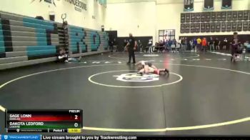 132 lbs Prelim - Sage Lonn, Rawlins vs Dakota Ledford, Laramie
