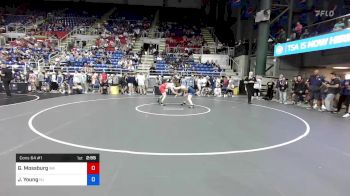 145 lbs Cons 64 #1 - Gil Mossburg, Washington vs Jackson Young, New Jersey