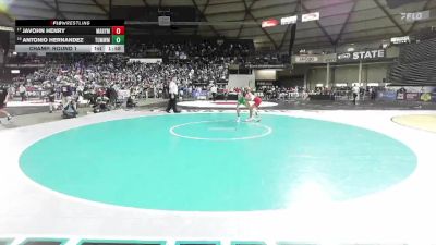 Boys 2A 106 lbs Champ. Round 1 - Javohn Henry, Marysville Pilchuck vs Antonio Hernandez, Tumwater