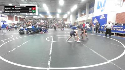 113 lbs Cons. Round 2 - Andrew Reyes Jr, Pacifica vs Joshua Velasquez, Heritage