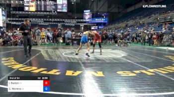 122 lbs Rnd Of 64 - Isabella Badon, Tennessee vs Carolina Moreno, Arizona