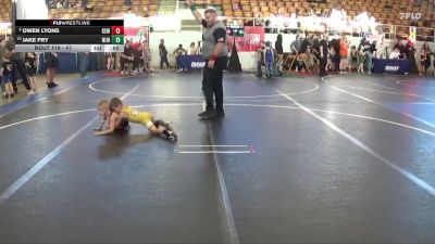 47 lbs Quarterfinal - Jake Fry, West Jefferson Roughriders vs Owen Lyons, CEWA