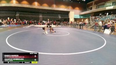 81-83 lbs Round 3 - Maximus Kimbrough, Sierra Sabers vs Marco Barros, Fallon Outlaws Wrestling Club