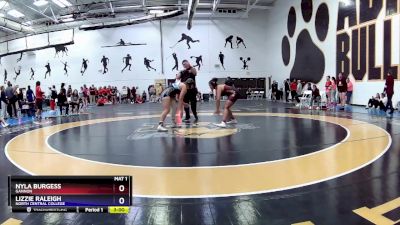 160A Cons. Round 4 - Lizzie Raleigh, North Central College vs Nyla Burgess, Gannon