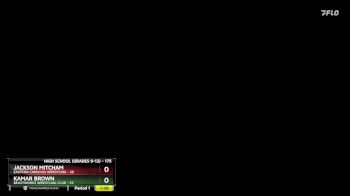 175 lbs Champ. Round 2 - Kamar Brown, BeastWorks Wrestling Club vs Jackson Mitcham, Eastern Carolina Wrestling