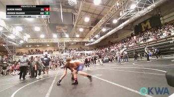 90 lbs Final - Jaxon Hines, Comanche Takedown Club vs Jessen Madrid, Chickasha Youth Wrestling