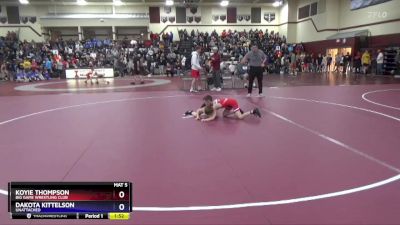 10UB-2 lbs Round 1 - Koyie Thompson, Big Game Wrestling Club vs Dakota Kittelson, Unattached