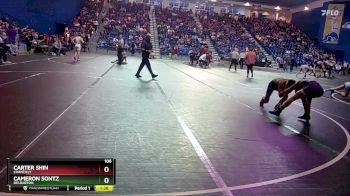 106 lbs Champ. Round 1 - Cameron Sontz, Delbarton vs Carter Shin, Chantilly