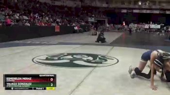 Girls 114 lbs Quarterfinal - Esmerelda Meraz, Goddard vs Yalixza Gonzalez, Atrisco Heritage Academy