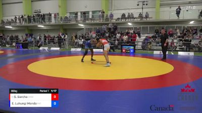 80kg Cons. Round 4 - Sanjog Garcha, Canadian Mal Wrestling vs Exauce Luhungi Mondo, Patriotes