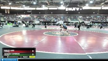 100 lbs Cons. Round 6 - Rhiley Lees, LaGrande vs Genesis Cambron, Hanford