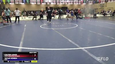 97 lbs Quarterfinal - Colter Lenze, Moen Wrestling Academy vs Tatum Honda, Iowa