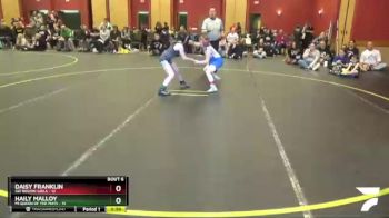 82 lbs Round 2 (6 Team) - Daisy Franklin, SW Region Girls vs Haily Malloy, MI Queen Of The Mats