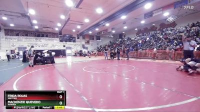 125 lbs Champ. Round 2 - Frida Rojas, Whittier vs Mackenzie Quevedo, Warren