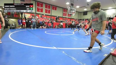 155 lbs Quarterfinal - Annix Smith, Kiefer High School vs Wyatt Powell, Checotah