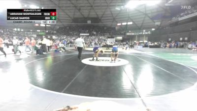 Boys 1B/2B 113 Champ. Round 2 - Abraham Montealegre, Forks vs Lucas Santos, Columbia Burbank