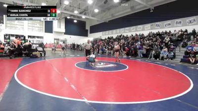 140 lbs Champ. Round 1 - Guilia Costa, Newport Harbor vs Yanni Sanchez, Santa Ana