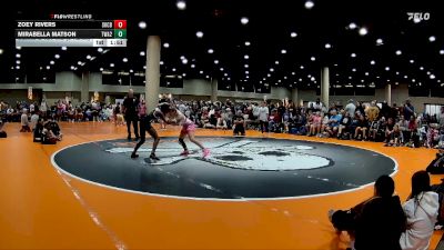 110 lbs Semis & 1st Wb (8 Team) - Mirabella Matson, TWA#2 vs Zoey Rivers, Skull And Crossbones