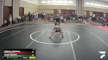 56 lbs Quarterfinals (8 Team) - Jordan Underhill, Belding Black vs Maxim DeShon, Donahue Wrestling Academy