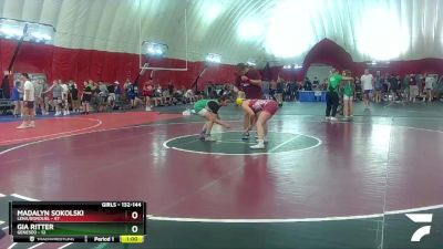 132-144 lbs Round 3 - Gia Ritter, Geneseo vs Madalyn Sokolski, Lena/Bonduel